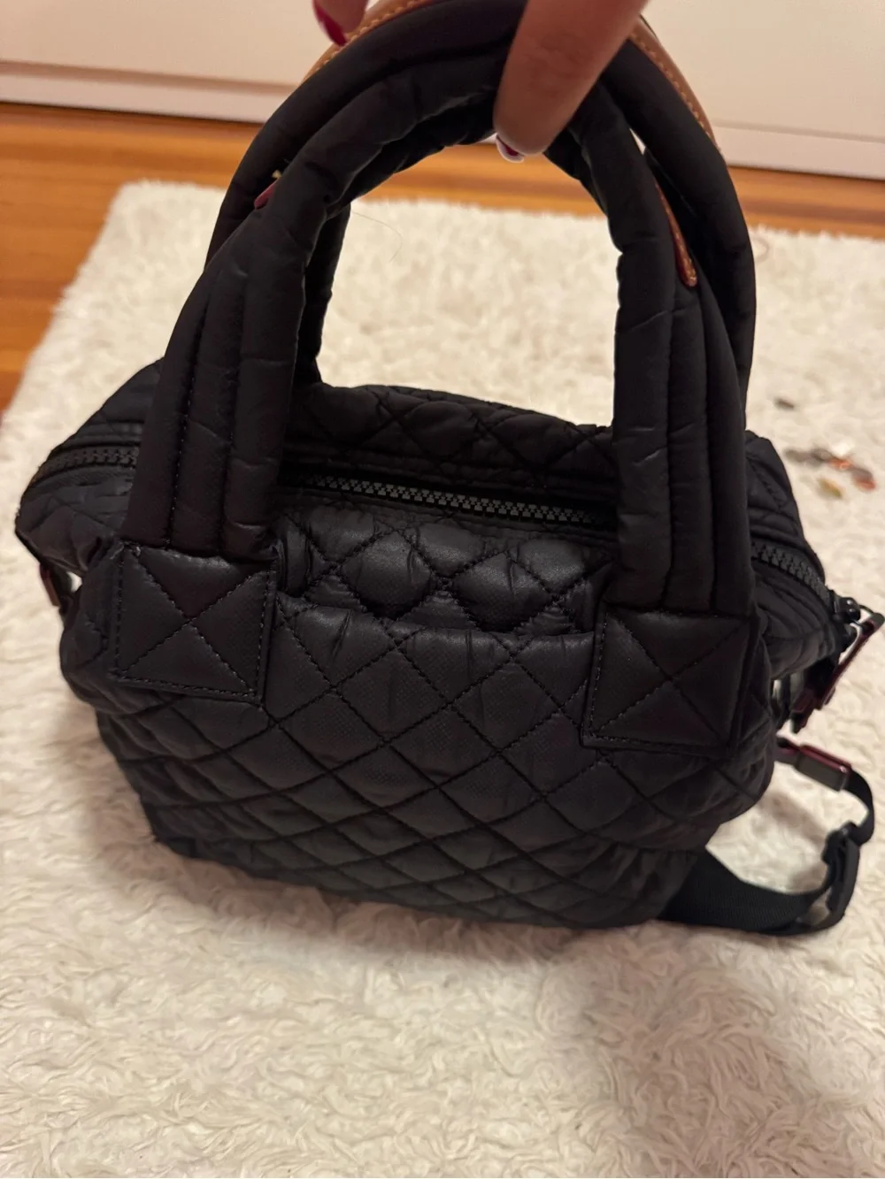 MZ Wallace medium black metro Sutton tote crossbody
